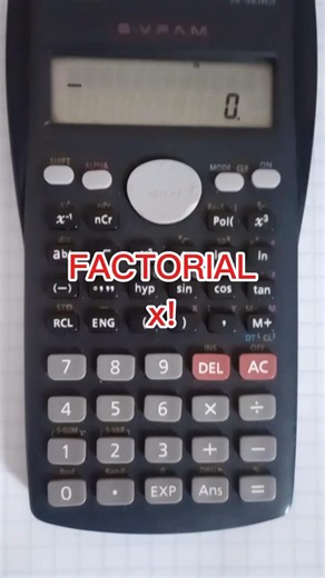 How to calculate the factorial on a scientific calculator