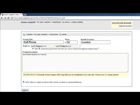 How Do i Post Pictures on Craigslist