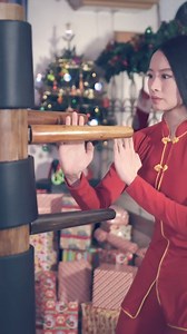 Ah, grasshopper! One must not miss Master Janice in her full bloom, executing the eloquent strokes of the wooden dummy form. Her poise calls down the winds, her strength mirrors the sturdy mountains. Truly, an oasis of knowledge and skill for the eager mind! Join me in this journey of wisdom and wonder! . . . #MartialArtistry #JaniceHung #WisdomShared | Warrior Spirit