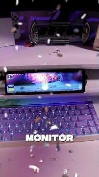 I PLAYED FORTNITE ON THE WORLDS SMALLEST MONITOR!!! 😱😱😱 #techtok #fortnite #peripherals