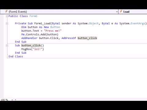 Visual Basic 2010/2008 : How to add controls to your form without the form designer