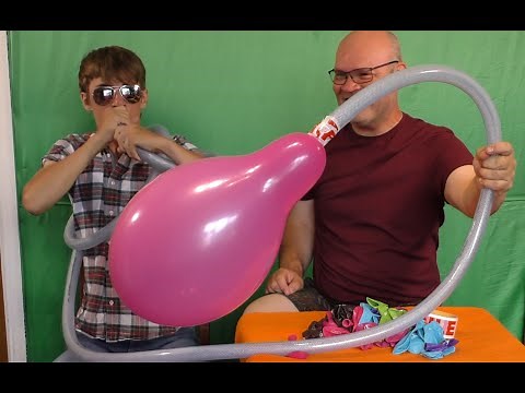 Pink Blue Balloon Hand and Hose Pipe Bursting Challenge Tangobaldy™ Family Friendly Fun video