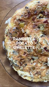 ✨ Quick Breakdown 👇🏻 Add pancetta to a cold pan Cook for about 4 minutes on low–medium heat Add diced onion Add leftover cooked spuds (May need a drizzle more oil) Season with salt Sauté for 2 more minutes on medium–high heat Add a pinch of dried oregano Toss, toss Pour over your whisked eggs Turn heat down to low–medium Either flip carefully or use a spatula to fold it over Slide onto a plate ✨ Then stuff your gob ✨ 👩🏼‍🍳 A Few Wee Tips 🔪 - Cooking pancetta low and slow renders out the fat