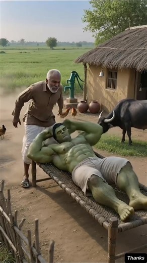 Hulk Ne Gaowalo Ko Bachane Ke Liye Monster Se Ki Ladai #hulk #aihulk #shortsfeed #ai #trending