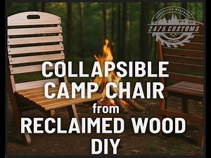 Collapsible Camp Chair from Reclaimed Wood DIY