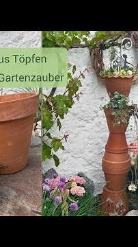 Brilliant idea: Turn old pots into garden magic 🌸