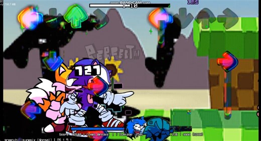 Green Hills Remix But Sonic Is Angy (Angry) | FNF Modding