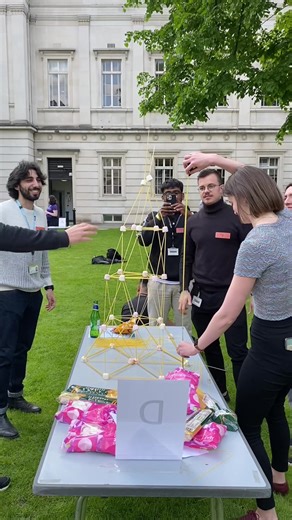 Perfection 👌🏻 Impressive work at the 2023 Engineering Cup, and the answer to the question: “How many engineers does it take to build a spaghetti tower 🍝?”#LoveUCL #StudentLife
