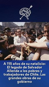 18K views · 1.6K reactions | Salvador Allende nació el 26 de junio de 1908, en el seno de una familia de clase media de Valparaíso. De niño viajó por el país a causa de las actividades laborales de su padre Puedes leer más https://ow.ly/iOFI50OY2Rk #chile #natalicio #allende #legado | El Ciudadano | Facebook