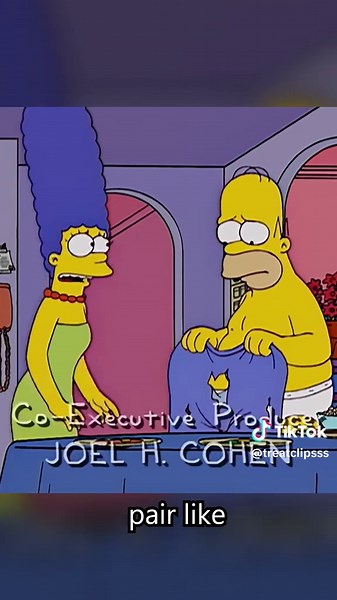Homers Classic Blue Pants Scene from The Simpsons