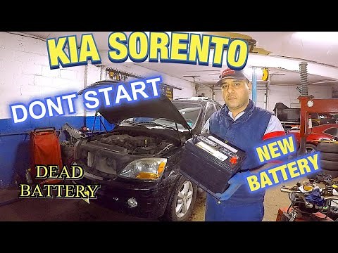 How to replace battery on Kia Sorento, Kia sorent no start DEAD BATTERY