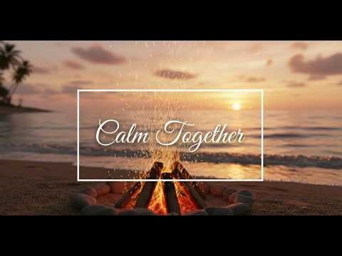 Campfire on the Beach | Ocean Waves & Fire Ambience