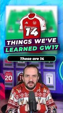 14 things we've learned ahead of Gameweek 17 #fpl #fantasypremierleague #fpltips