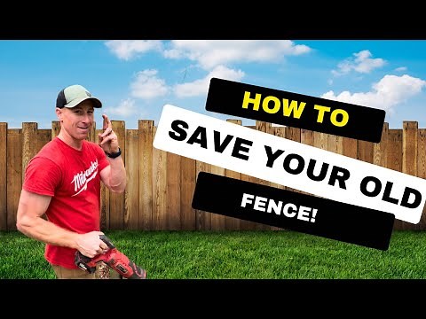 Rotting fence? Do this! - How to replace rotted fence posts.