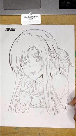 How to Draw Asuna Yuuki (Sword Art Online)