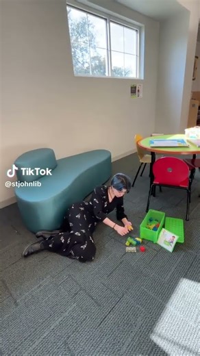 Floor Time at the Library #publiclibrary #booktok #floortime #trending #stjohnlib