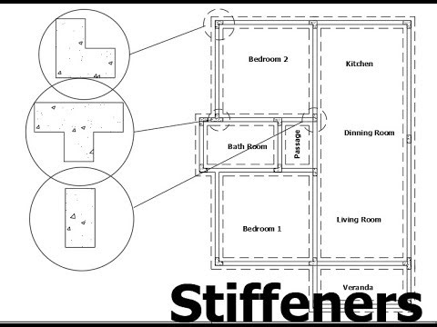 How to Add Stiffeners to a Simple Foundation Plan layout in Auto CAD