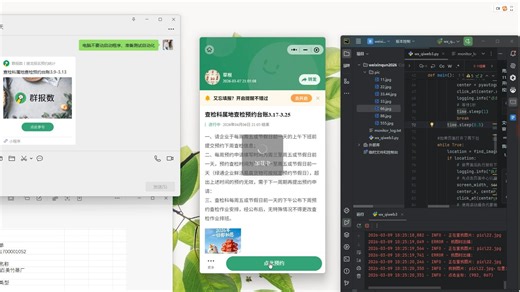 有python如何让电脑自动监控屏幕，AI执行填表或者限时描述小程序通用_RPA机器人流程自动化微信qiweb3自动化脚本
