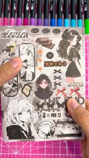 🌸 My Newest Anime Sticker Spread | Kawaii Journaling ASMR ✨