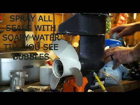 How to vaccuum and pressure test lower unit or outdrive