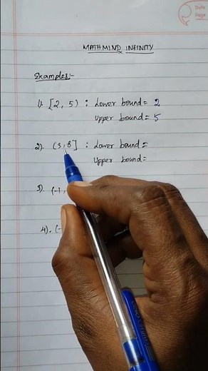 example of upper bound and lower bound