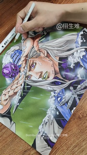 栩生难 on Instagram: "畫個恰到好處的杰洛齐贝林（临摹自jojo ） #drawing #手繪 #畫畫 #jojo #动漫 栩生难 唯一賬號，其餘視頻均為盜取刷到麻煩幫忙舉報，望大家多多支持本人！工具用的是荷蘭白卡紙300克，中國大陸的馬克筆，勾線筆橙色的是歌馬，草稿橙色的用的是三菱自動筆芯 this account is xushengnan official account at Instagram only at this account updates video if at other account at Ins see same video all is steal my video pls help to report and support my video at this official account!"