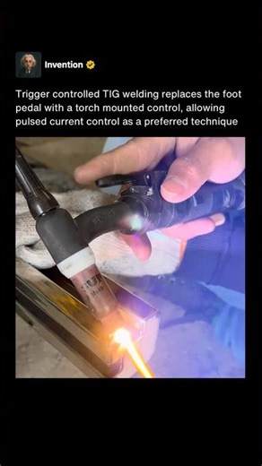 The TIG Technique Pros Use Instead of a Foot Pedal 🧑‍🏭💥 #shorts