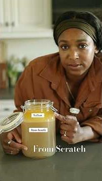 Bone broth from scratch = broth + tallow in one cook