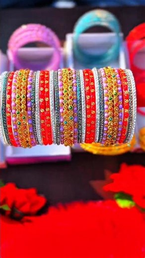 “Royal Multi-Color Bangles ✨ Ayeshify Trending Set”#shorts #bangles