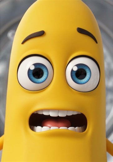 Mr.Banana Washing Machine Madness! 🌀🍌 #MrBanana #KidsShorts #ViralVideo #Chaos #Spin