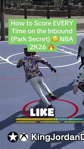 How to Score EVERY Time on the Inbound (Park Secret) 🤫 NBA 2K26 🔥 If you keep getting ripped on inbounds, this is why. Don’t run straight to the defender — use your juke and Slippery Off-Ball to dex away, get a speed boost, and score instantly off the inbound. For the full deep breakdown on how to play defense in the Park, check out the tutorial on YouTube — link in the bio. #nba2k26 #nba #2kcommunity #fypシ #basketball
