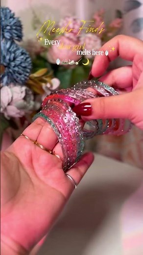 Meesho Finds | Every desi girl melts here🪞✨#kashmiribangles #eid #viralbangles #meesho #meeshofinds