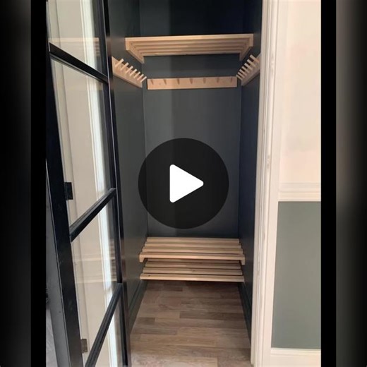 Transforming Small Cupboard into Stylish Cloakroom Storage