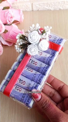 Shagun Cash Hamper Idea for Wedding | Indian Wedding Cash Gift Tutorial#shorts #muhdikhaishagun