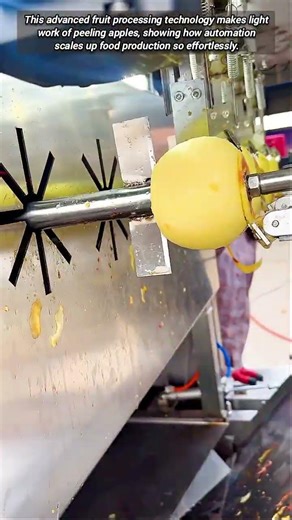 Watch This Efficient Automatic Fruit Peeling System Work Wonders
