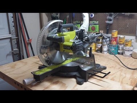 Ryobi 12" Sliding Compound Miter Saw TSS120L Review