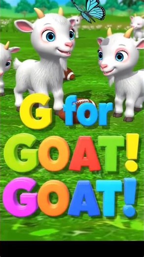 G for Goat 🐐 | Fun Learning for Kids | ABC Shorts #Shorts🧾