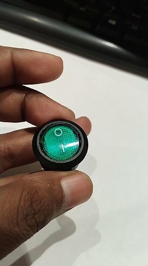 Rocker Switch 3 Pin Green Light. | Available on IndiaMART