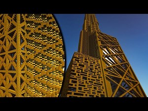 Minecraft: Modern Wooden Skyscraper [4K Timelapse]