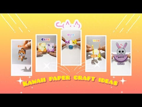 Kawaii paper craft ideas 🥰💖 || cute paper crafts 💫 #kawaii #diy #crafts #craftvideos