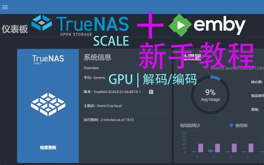 TrueNAS SCALE 安裝Emby 支持顯卡硬件編碼和解碼 | NVIDAI GPU