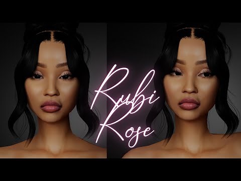 The Sims 4 CAS | Rubi Rose + CC Folder & Sim Download