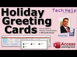 Holiday Greeting Card Database for Microsoft Access. Christmas, Hanukah, Kwanzaa, etc. (2025)