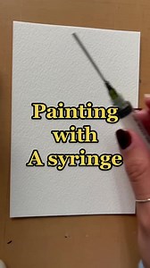 537K views · 4.9K reactions | Painting with a syringe | Painting Techniques | Facebook