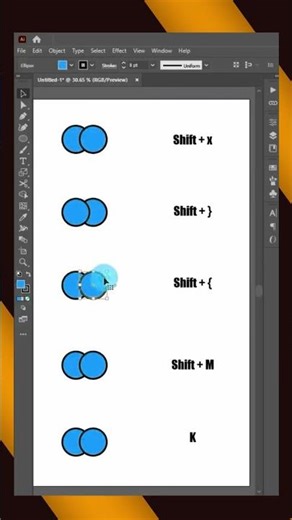 Illustrator Shortcuts Part 02 | Control Shapes Using Only Keyboard Shortcuts