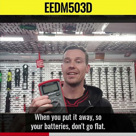 Do you have a multimeter? Snap-on EEDM503D is the perfect way to start out.