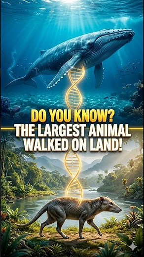 Do you know Whale Used to Walk on Land! #facts #youtubeshorts #animals