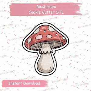 Woodland Mushroom Cookie Cutter STL File: 3D Printing (digital Download) - Etsy