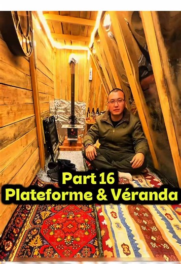 Part 16 – Construction de la véranda solaire pour chauffer la cabane #campinglife #vlog #outdoorlife #cabane