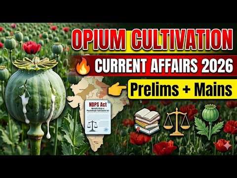 Opium Cultivation Policy 2025-26 Explained | Current Affairs 2026 🏆